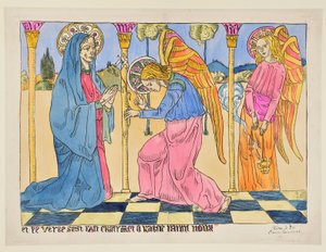 Anunciação: E o Verbo fez-se carne e habitou entre nós de Emile Bernard