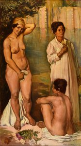 Mulheres Fellah a tomar banho de Emile Bernard