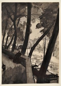Os cais: [O Sena na Pont-Marie] de Emile Bernard
