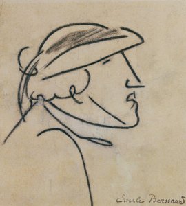 Estudo de um homem bretão de Emile Bernard
