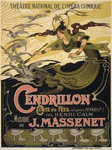 Cartaz para a Ópera Cendrillon de Jules Massenet, 1899