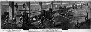 Forges de la Franche Comte: laminadores. Fábrica de Fraisans, Jura (39)