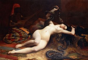 A Charmer (óleo sobre tela) de Emile Cambiaggio