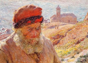Ampelio, velho pescador de Bordighera