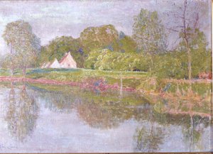 Paisagem no Lys, uma manhã de maio de 1902 de Emile Claus