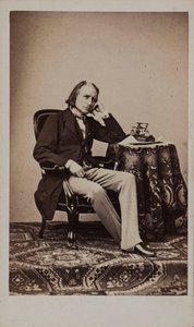 Retrato do compositor Franz Liszt 1811-1886.