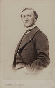 Retrato do pianista e compositor Jean-Henri Ravina 1818-1906.