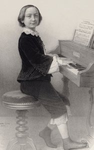 Retrato do violinista e compositor Henri Ketten 1848-1883. de Emile Desmaisons
