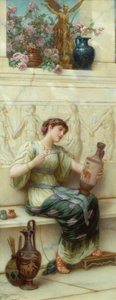 O toque final (óleo no painel) de Emile Eismann Semenowski