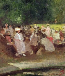 Verão no parque, c.1881 de Emile Hoeterickx