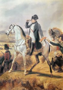 Detalhe de Napoleão da Batalha de Wagram, 6 de julho de 1809, 1836 de Emile Jean Horace Vernet