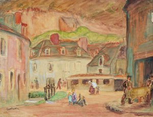 Os curtumes de Falaise, Normandia de Emile Othon Friesz