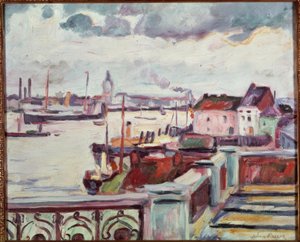 O Porto de Antuérpia de Emile Othon Friesz