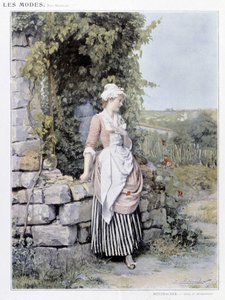 Mulher solteira à espera da sua consulta (Rendez-vous) - ill. de Metzmacher, v. 1900