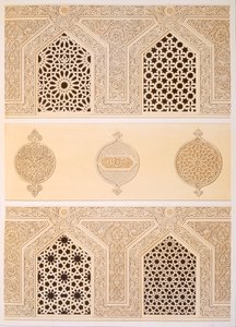 Tekih Cheik Hacen Sadaka, ie Mesquita Funerária ou Tumba do Sultão Hassan, Cairo, séc. XIX (cromolito)