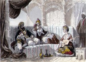 Interior com um Bey e sua família, de 