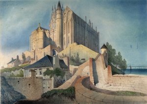 A abadia de Mont Saint Michel - por Emile Sagot, Musée d