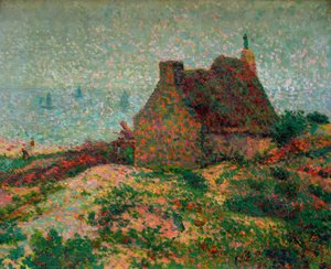 Casa bretã com vista para o mar de Emile Schuffenecker