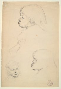 Estudos de uma criança de Emile Schuffenecker