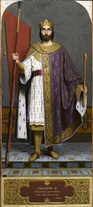 Rei Filipe II da França 1165-1223, década de 1840.