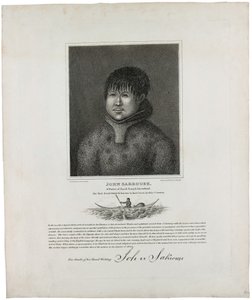 John Sakeouse, um nativo de Jacob Sound, Groenlândia, o primeiro Esquimaux conhecido por ter estado neste país, 1816 de Emilia Anderson
