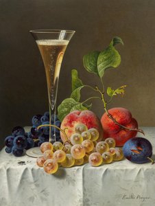 Natureza morta com Taça de champanhe. de Emilie Preyer