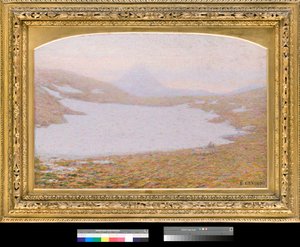 primavera na Alta Montanha (Montanhas na primavera) Pintura de Emilio Longoni (1859-1932) 1912 Coleção Particular de Emilio Longoni