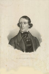 Retrato de August Bournonville 1805-1879, 1842. de Emilius Ditlev Baerentzen