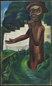 Potlatch Welcome, c.1928 (óleo sobre tela)
