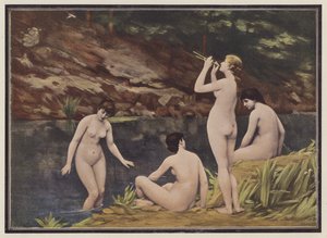 Ninfas (lito colorido) de Emmanuel Benner