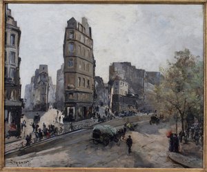 Rue de la Lune, Beauregard e de Clery, vistas do Boulevard Saint Denis em Paris de Emmanuel Lansyer