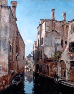 Arredores da Igreja São Sebastião, Veneza, 1892. de Emmanuel Lansyer