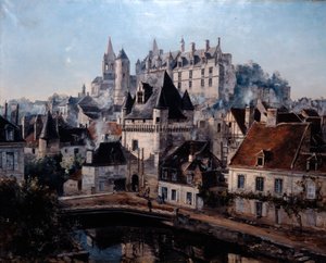 O porto de Cordelieres e o castelo Loches, 1891.