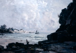 O porto de Douarnenez, 1884 de Emmanuel Lansyer