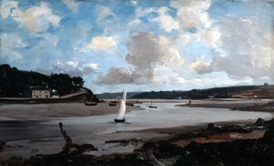 O rio na meia-maré, 1874. de Emmanuel Lansyer