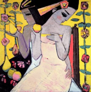 Uma Maçã Dourada (óleo a bordo)