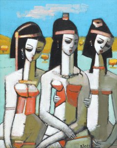 Egeu (óleo sobre tela) de Endre Roder