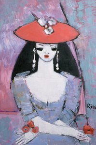 Becky (óleo a bordo) de Endre Roder