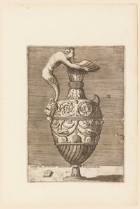 Ewer with a Satyr Holding a Large Conch (Vico) de Enea Vico