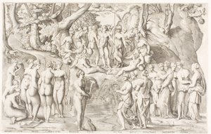 A disputa entre as musas e as filhas de Pierios no Parnassus de Enea Vico