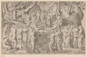 Concurso entre as Musas e os Pierides de Enea Vico