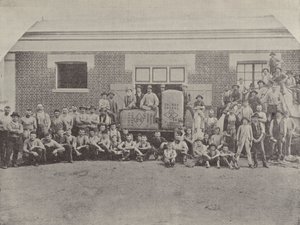 Um grupo de tosquiadores