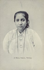 Uma beleza malaia, Penang (fotografia a preto e branco) de English Photographer