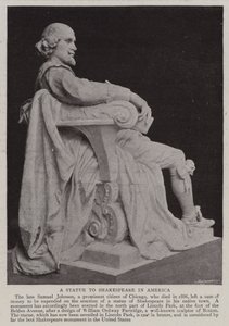Uma estátua para Shakespeare na América de English Photographer