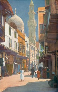 Uma rua no Cairo, Egito (fotografia a cores) de English Photographer