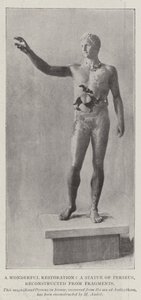 Uma maravilhosa restauração, uma estátua de Perseu, reconstruída a partir de fragmentos de English Photographer