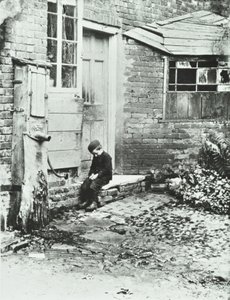 Um garoto em Frogmore, Londres, 1888 de English Photographer
