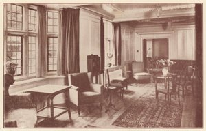 Uma sala comum no Crosby Hall, Cheyne Walk de English Photographer