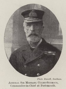 Almirante Sir Michael Culme-Seymour, comandante em chefe em Portsmouth