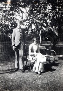 Adrian e Virginia Stephen, 1900 (foto do bw) de English Photographer